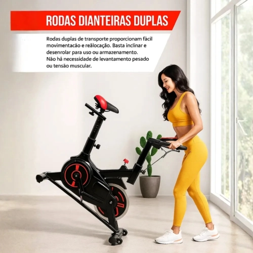 Bicicleta Ergométrica Spinning Mecânica 6 Kg Ahead Sports