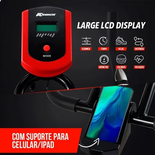 Bicicleta Spinning Ergométrica Ahead para Treino + E-book Digital e 5 Figurinhas da Copa