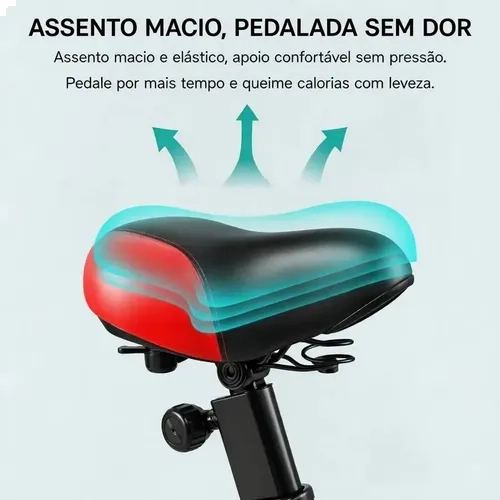 Bicicleta Spinning Ergométrica Ahead para Treino + E-book Digital e 5 Figurinhas da Copa