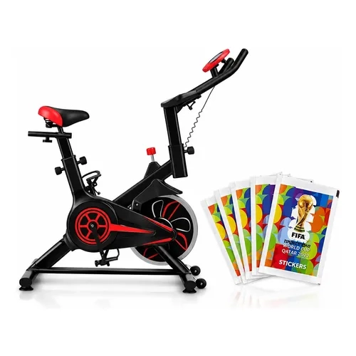 Bicicleta Spinning Ergométrica Ahead para Treino + E-book Digital e 5 Figurinhas da Copa
