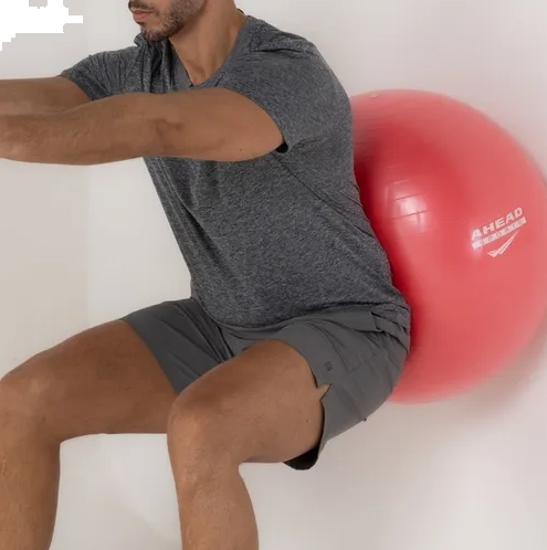 Bola Pilates 55cm Ahead Sports Yoga Com Inflador 