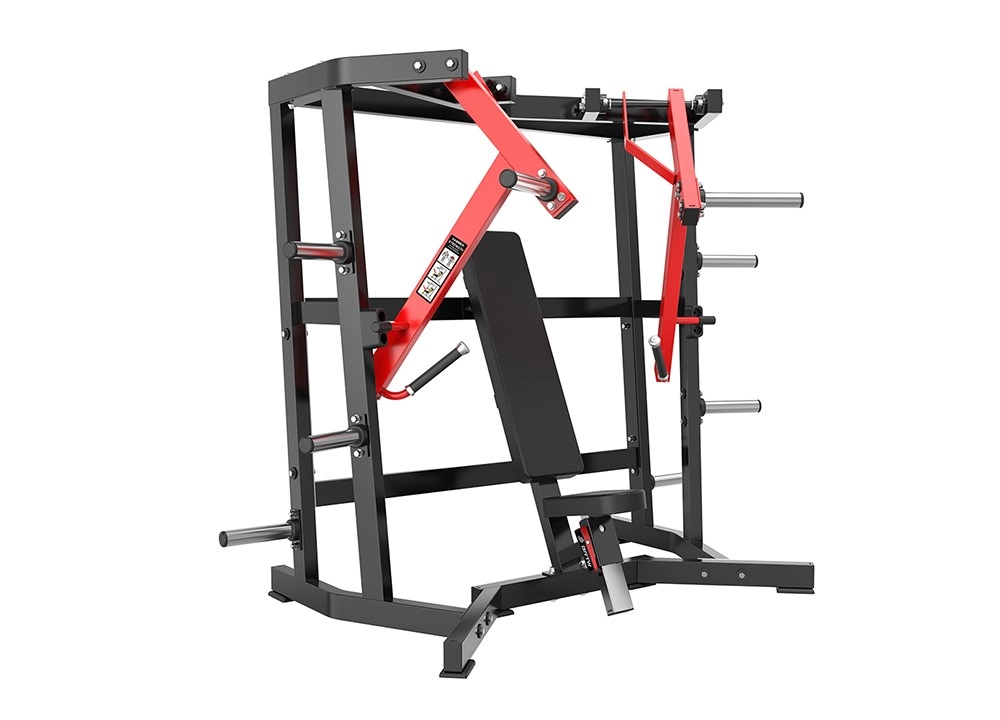 Supino Declinado Articulado Profissional Wide Chest Press ASB Preto - Equipamento de Musculação