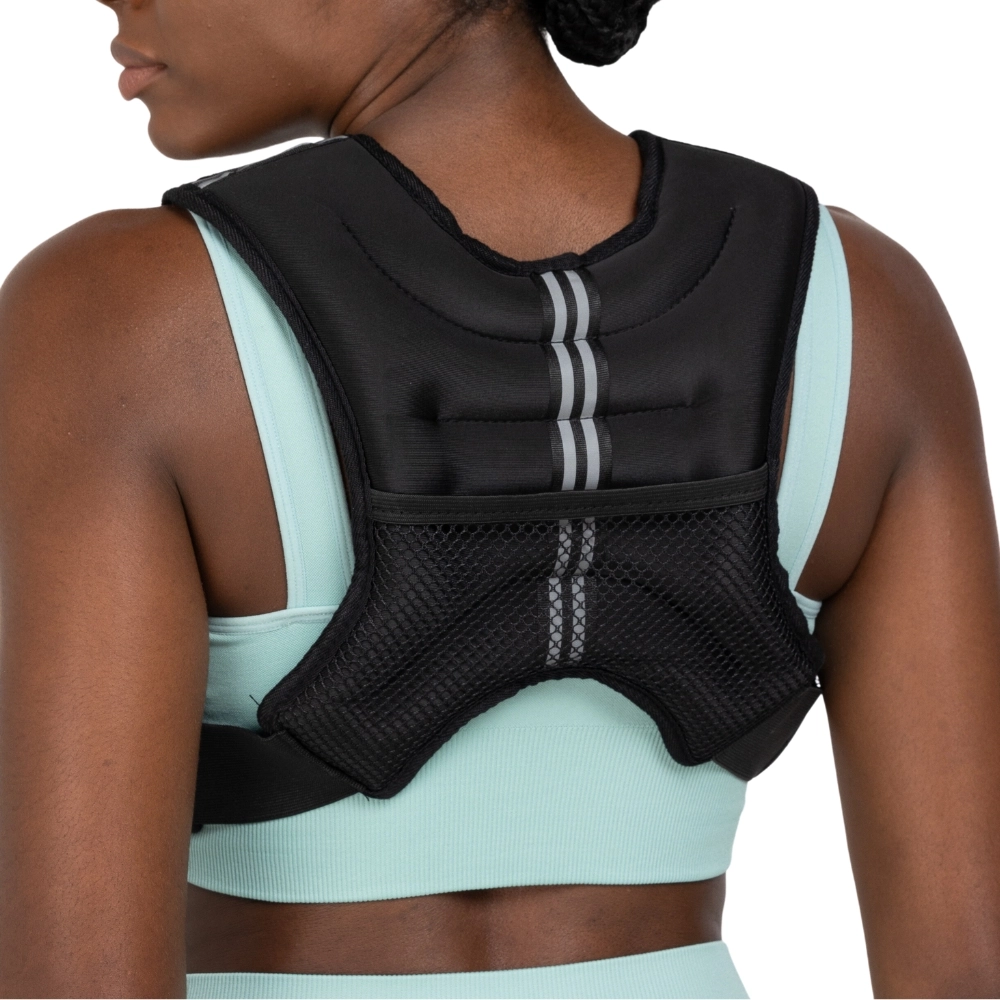 COLETE DE PESO PARA TREINAMENTO FUNCIONAL 10KG (WEIGHT VEST FOR FUNCTIONAL TRAINING) - BONAFIT - PRETO