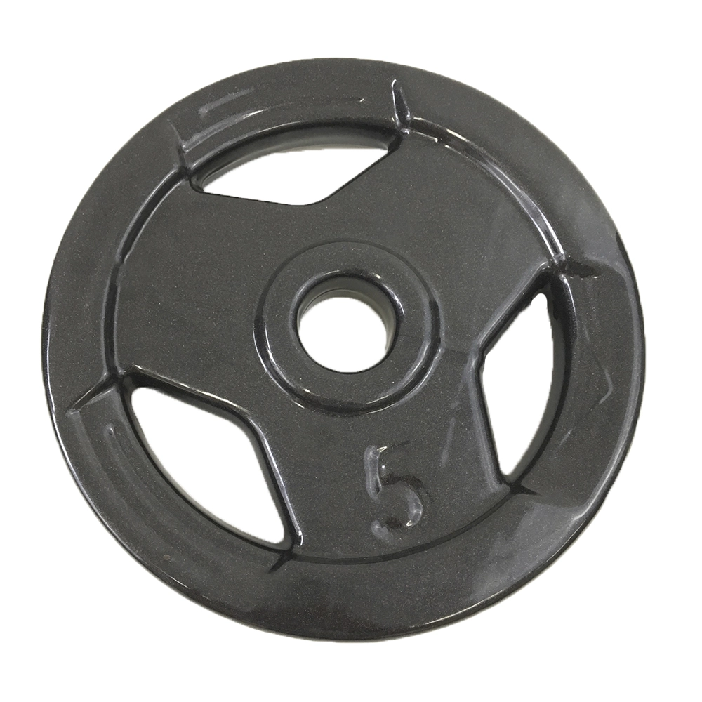Anilha Sport Emborrachada com Furo Standard - Ahead Sports - 5kg - Preto