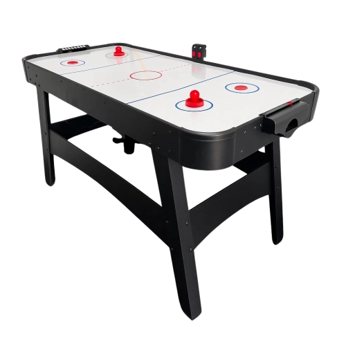 Mesa De Air Hockey Preta Mdf Ahead Sports Com Placar Digital