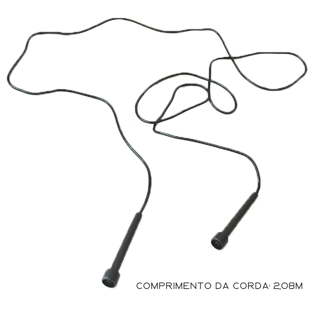 Corda De Pular Pvc (Jump Rope Pvc) - As - Preto