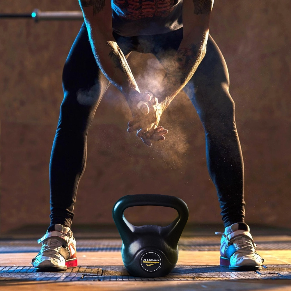 Kit 2 Pesos Kettlebell 4Kg E 6Kg (Kettlebell Set 4Kg And 6Kg) - Ultrafit - Preto
