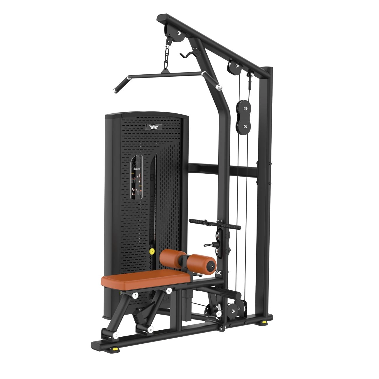 PUXADA ALTA E REMADA BAIXA (HIGH PULLDOWN AND LOW ROW) - FIRST - PRETO