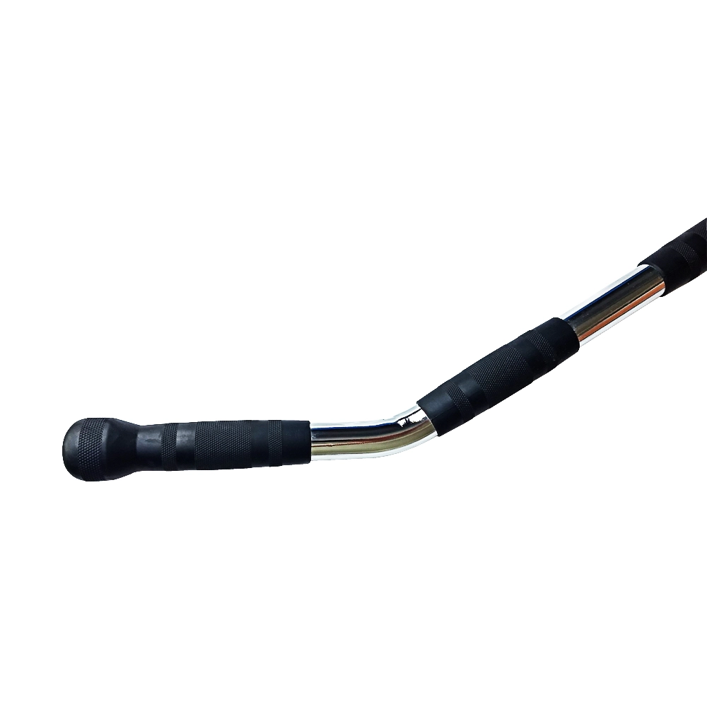 Pulley Puxador Costas Emborrachado 122Cm (Lat Pulldown Bar) - As - Preto