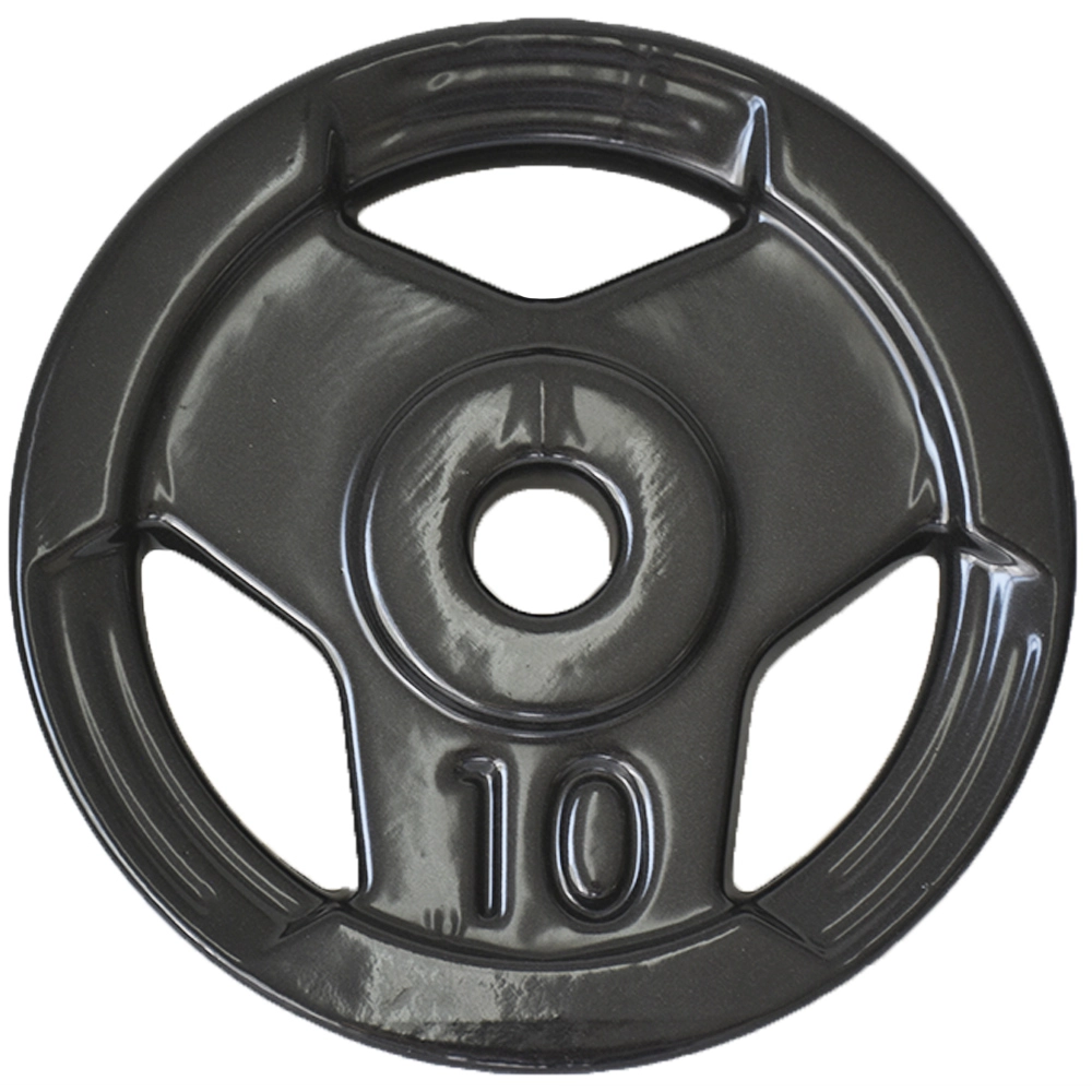 Anilha Sport Emborrachada Furo Standad Ahead Sports 10Kg (Roubber Coated Plate) - Absolute - Preto