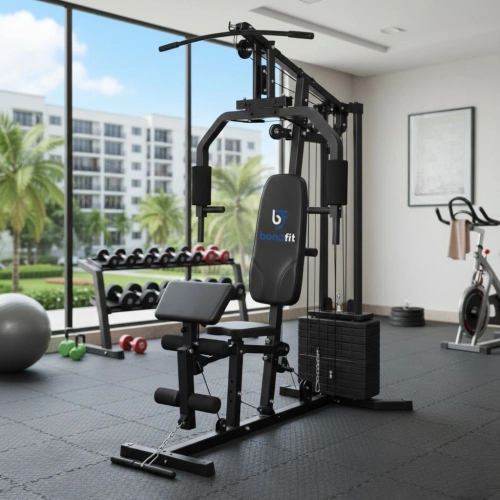 Estação de Musculação Completa Multifuncional com Banco Scott 66kg