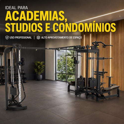 Estação De Musculação Multiestação 5 Frentes First Aparelho Musculação Academia