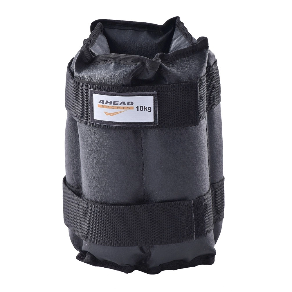 Par de Tornozeleiras Caneleira de Peso 10 kg Ahead Sports – Preto