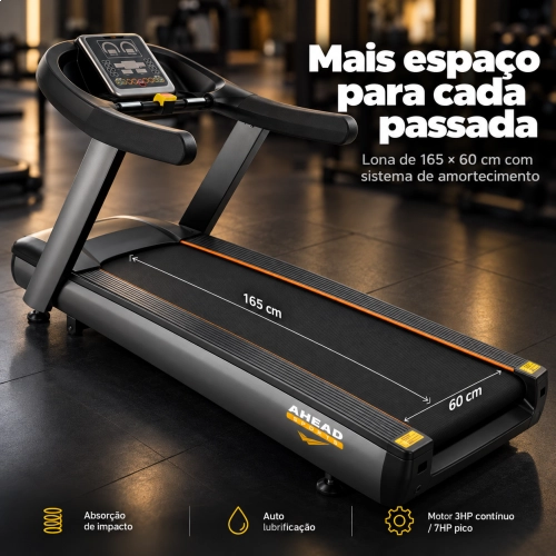 Kit 10 Esteiras Ergométricas Profissionais Ahead Sports 7HP Pico 20km/h