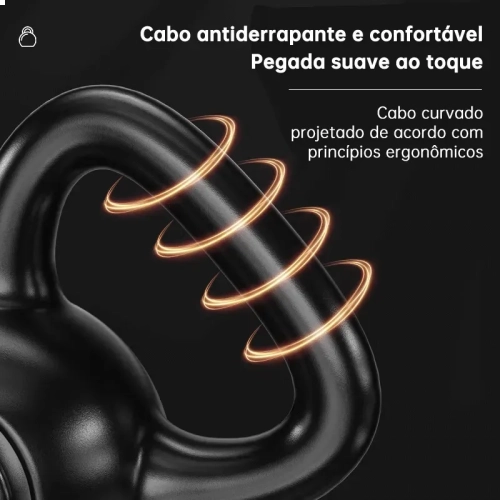 Kit 2 Pesos Kettlebell Para Treino Funcional 4kg E 6kg Preto