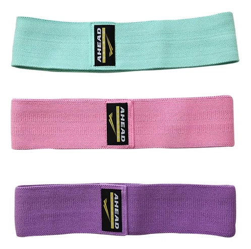 Kit 3 Hip Band Para Exercícios De Membros Inferiores