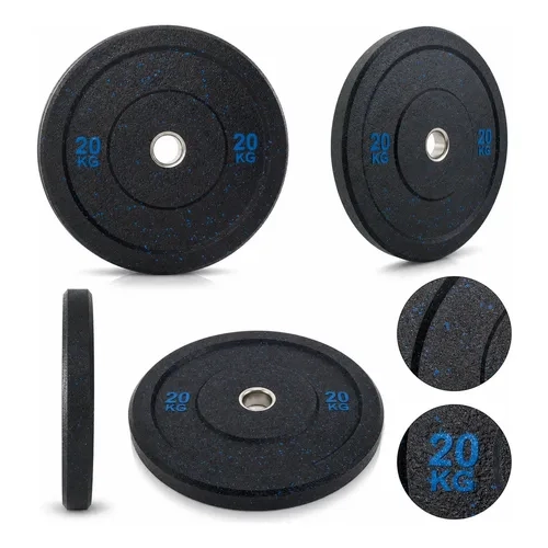 Kit 4 Anilhas Bumper Olímpicas 70Kg High Temp Ahead Sports 50Mm