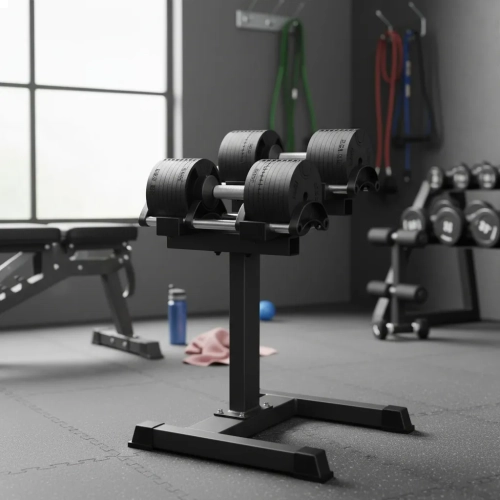 Kit Halter Ajustável Até 32 kg com Base Suporte Praticidade e Alta Performance para Seu Treino