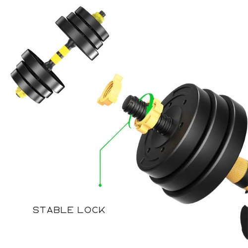 Kit Halteres 3 em 1 Ajustável Até 40kg com Barras e Anilhas Ahead Sports Treino de Força