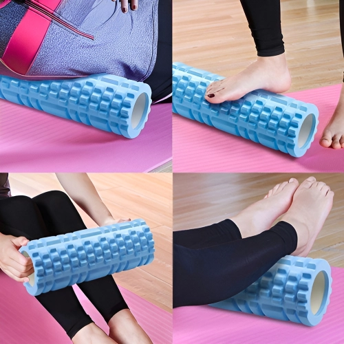 Kit Pilates 1 Rolo de Massagem + Bola Pilates Azul Ahead Sports