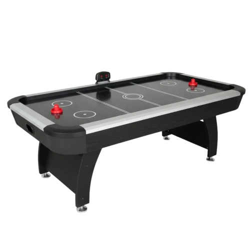 Mesa de Air Hockey Profissional 220V Aero Game Preta com Pontuação Eletrônica