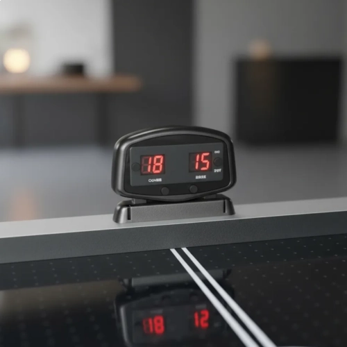 Mesa de Air Hockey Profissional 220V Aero Game Preta com Pontuação Eletrônica