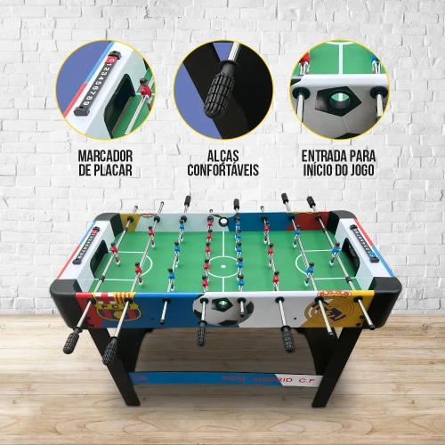 Mesa de Pebolim Ahead Sports Compacta, Resistente e Ideal para Diversão em Casa