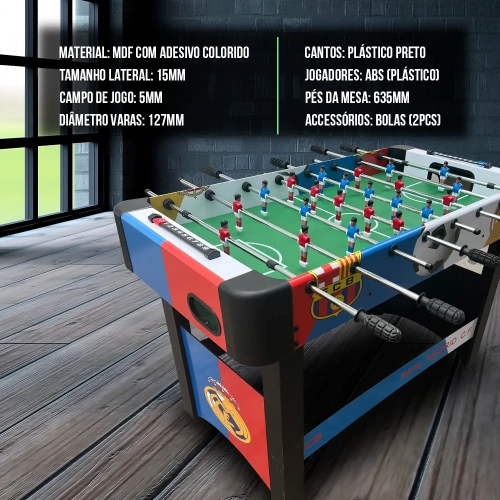 Mesa de Pebolim Ahead Sports Compacta, Resistente e Ideal para Diversão em Casa