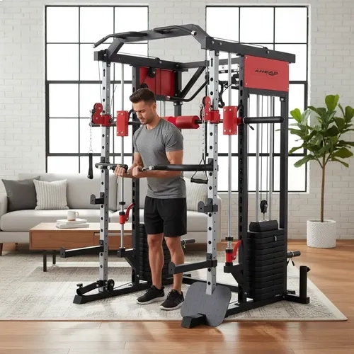 Multi Estação Smith Crossover Titan Force 144kg Ahead Pro