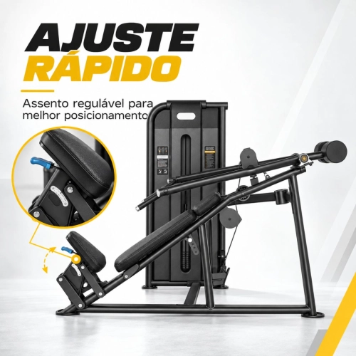 Supino Inclinado Convergente Profissional com Torre de 110kg