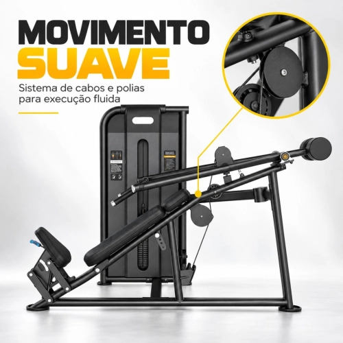 Supino Inclinado Convergente Profissional com Torre de 110kg