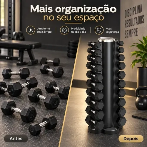 Suporte Para Halteres Sextavado Ultrafit